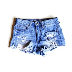 High Rise Jean Shorts